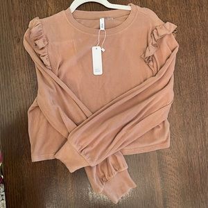 Cropped soft sweater